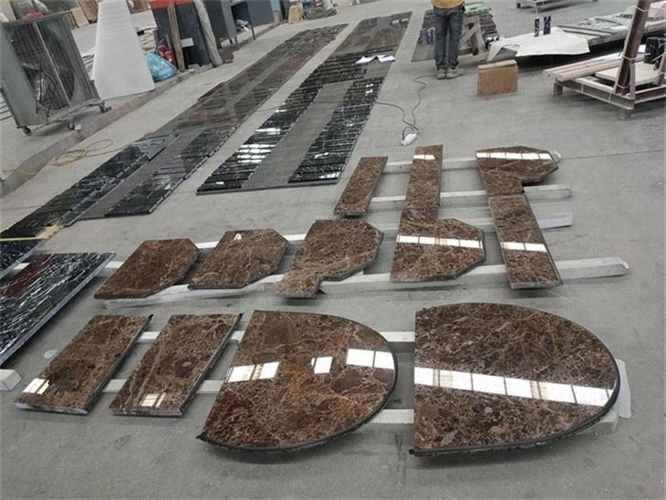 Dark Brown Marble Countertops